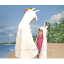 Unicorn bambou bébé capuche bébé doux serviette serviette de bain extra doux